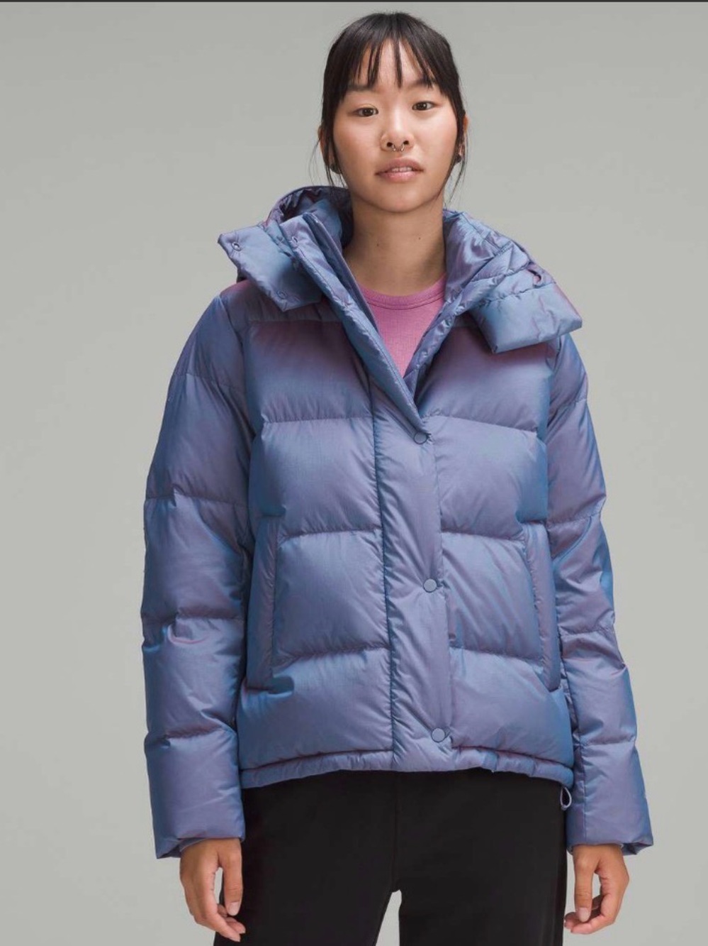Lululemon Wunder Puff Jacket- Heathered Wild Indigo